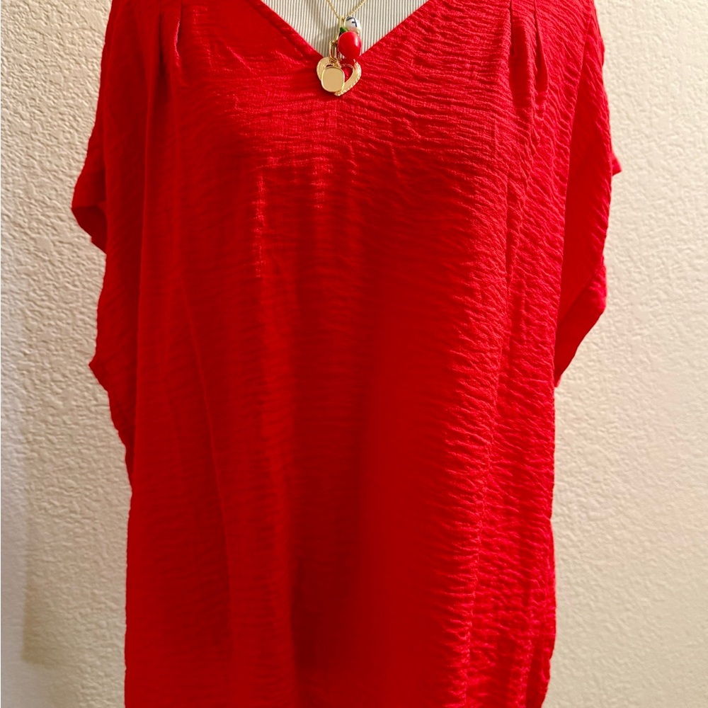 Simply Vera Vera Wang Red Blouse